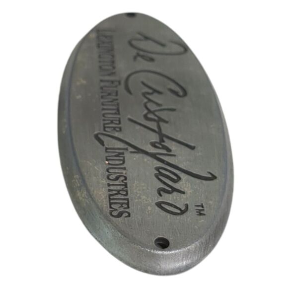 Lexington De Cristofaro Collection Logo Nameplate Plaque Badges Emblem 2.75"x1.2 - Picture 5 of 6